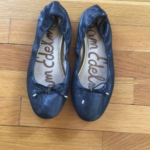 Sam Edelman navy ballet flats, women’s size 7.
